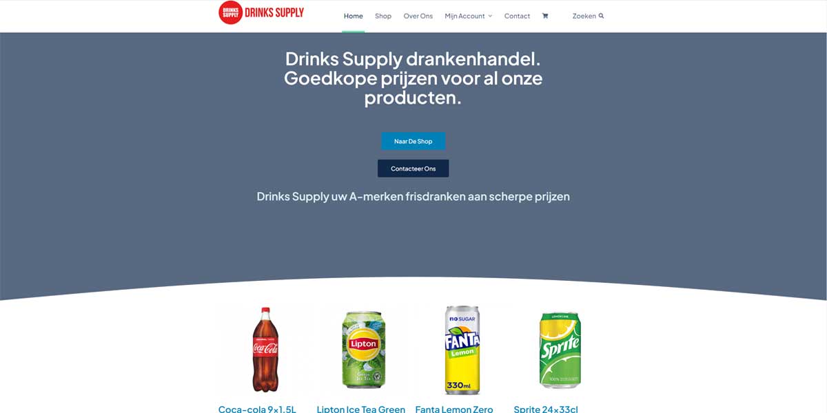 Websiteproject drinkssupply