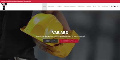 webdesign en seo Vereniging Asbestverwijderende Bedrijven vzw
