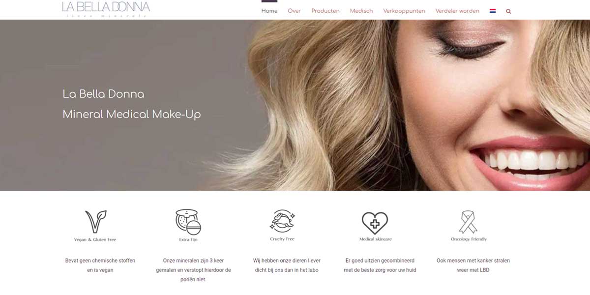 Websiteproject lbd-makeup