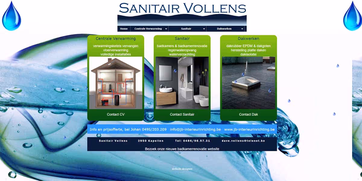 webdesign sanitair vollens