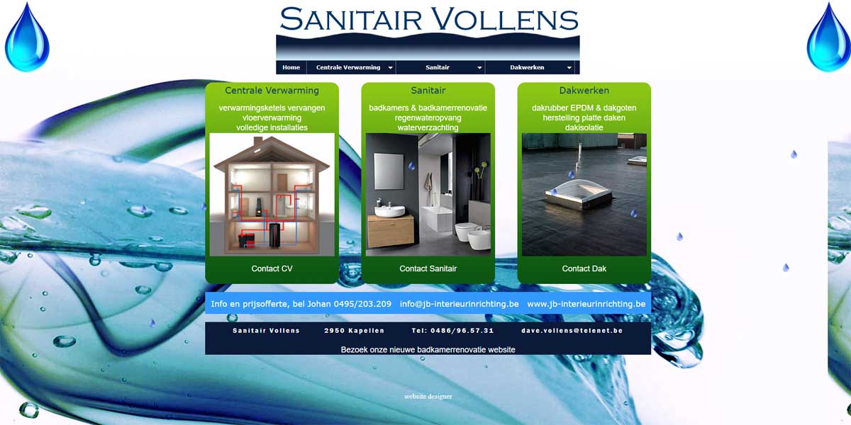 webdesign sanitair vollens