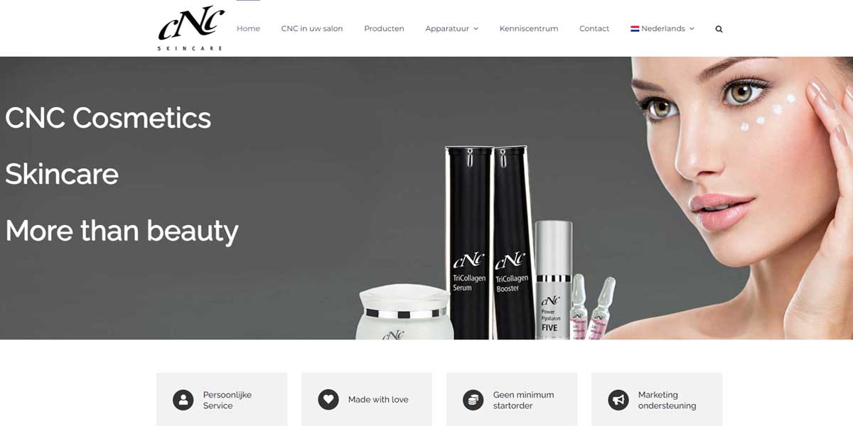 Websiteproject CNC Cosmetics