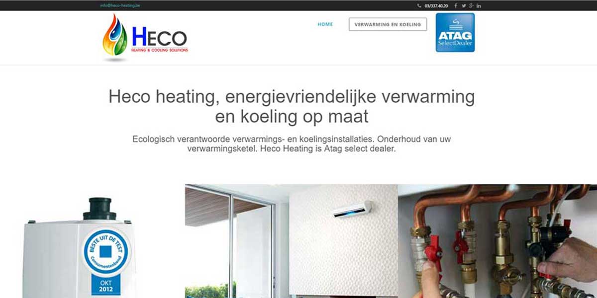 webdesign Heco Heating