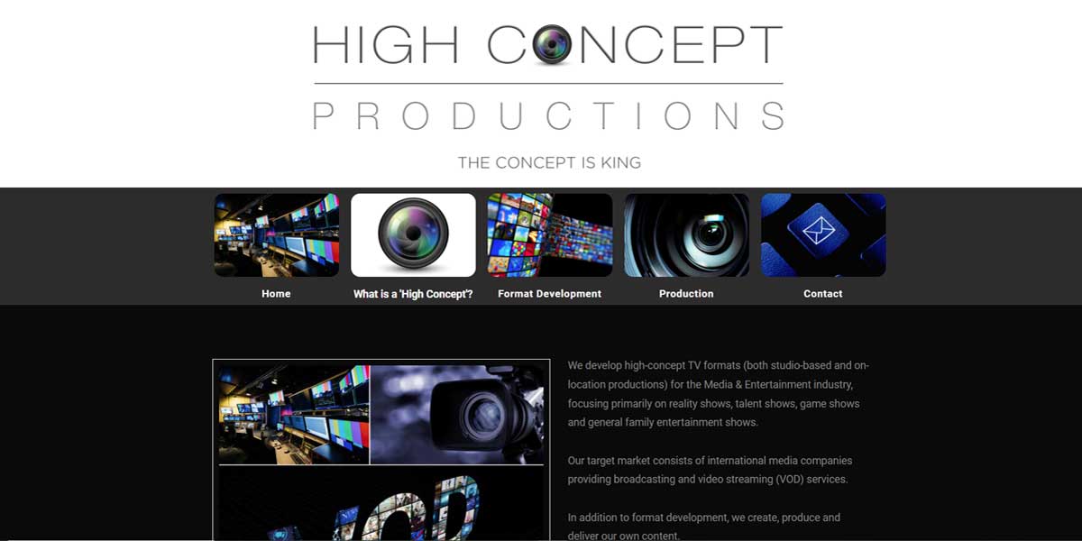 Websiteproject Highconceptproductions