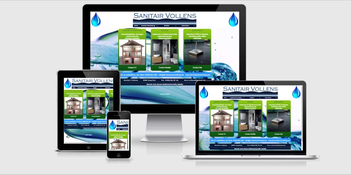 webdesign sanitair vollens