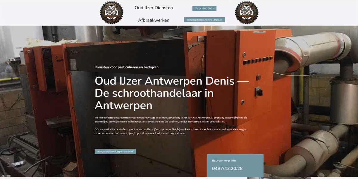 webdesign en seo oudijzerantwerpen-denis