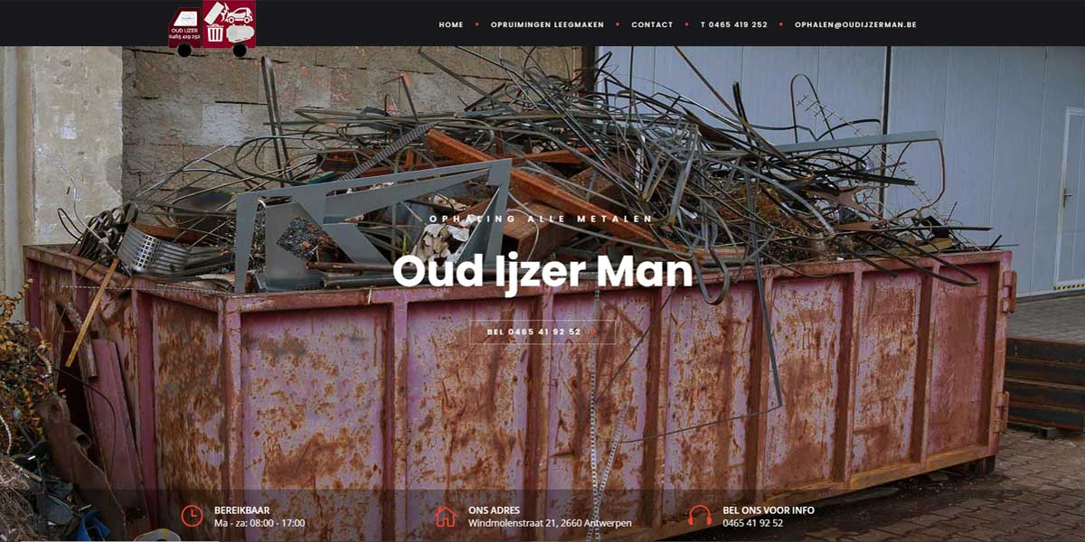 Websiteproject Oud Ijzer Man