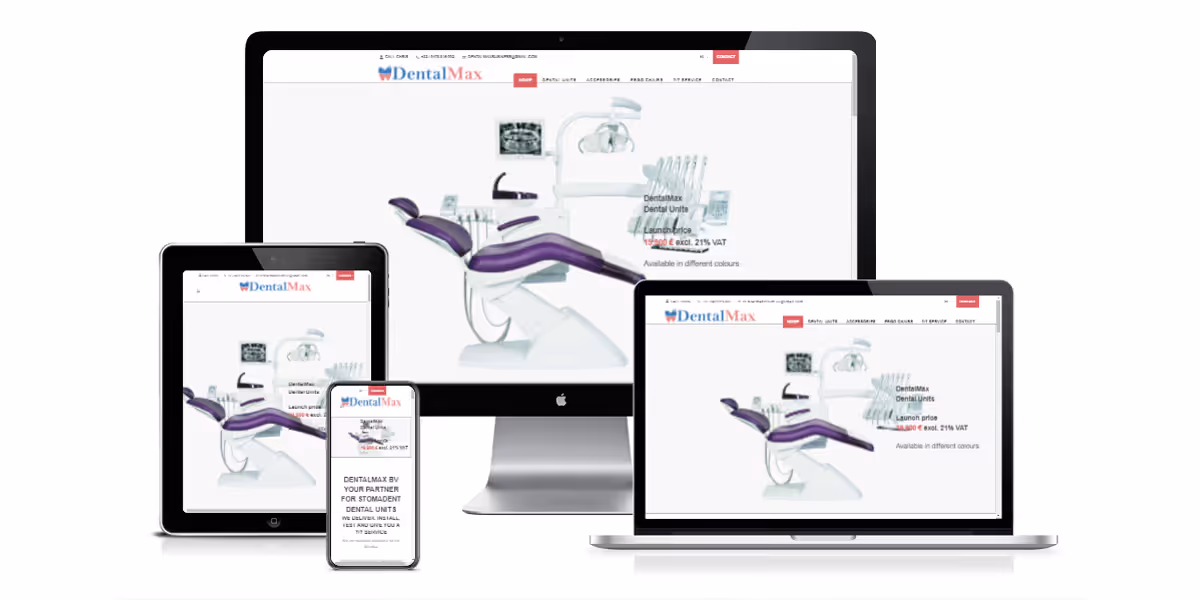 webdesign en seo Dentalmax