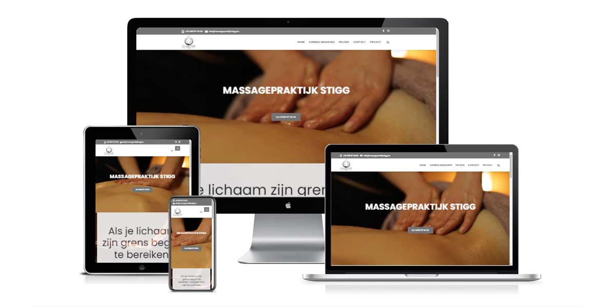 webdesign massagepraktijk Stigg