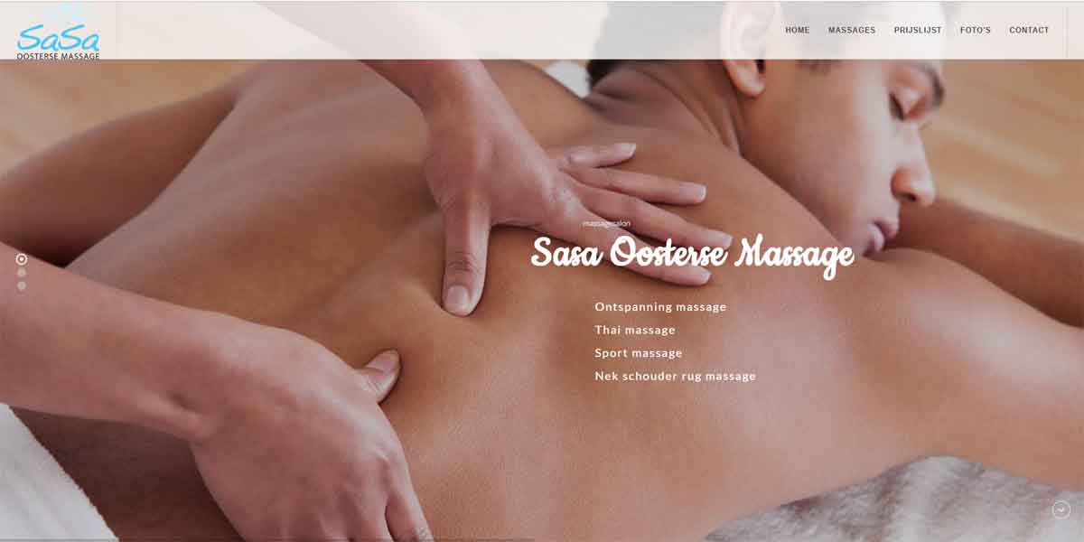 Websiteproject Venlo massage