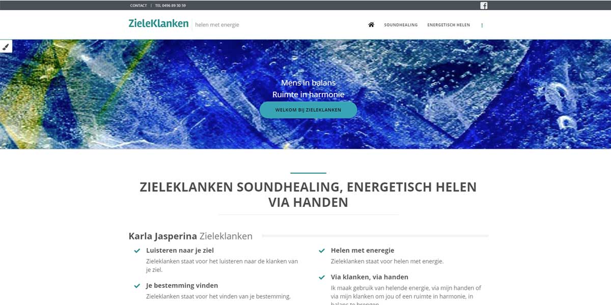 Websiteproject Zieleklanken